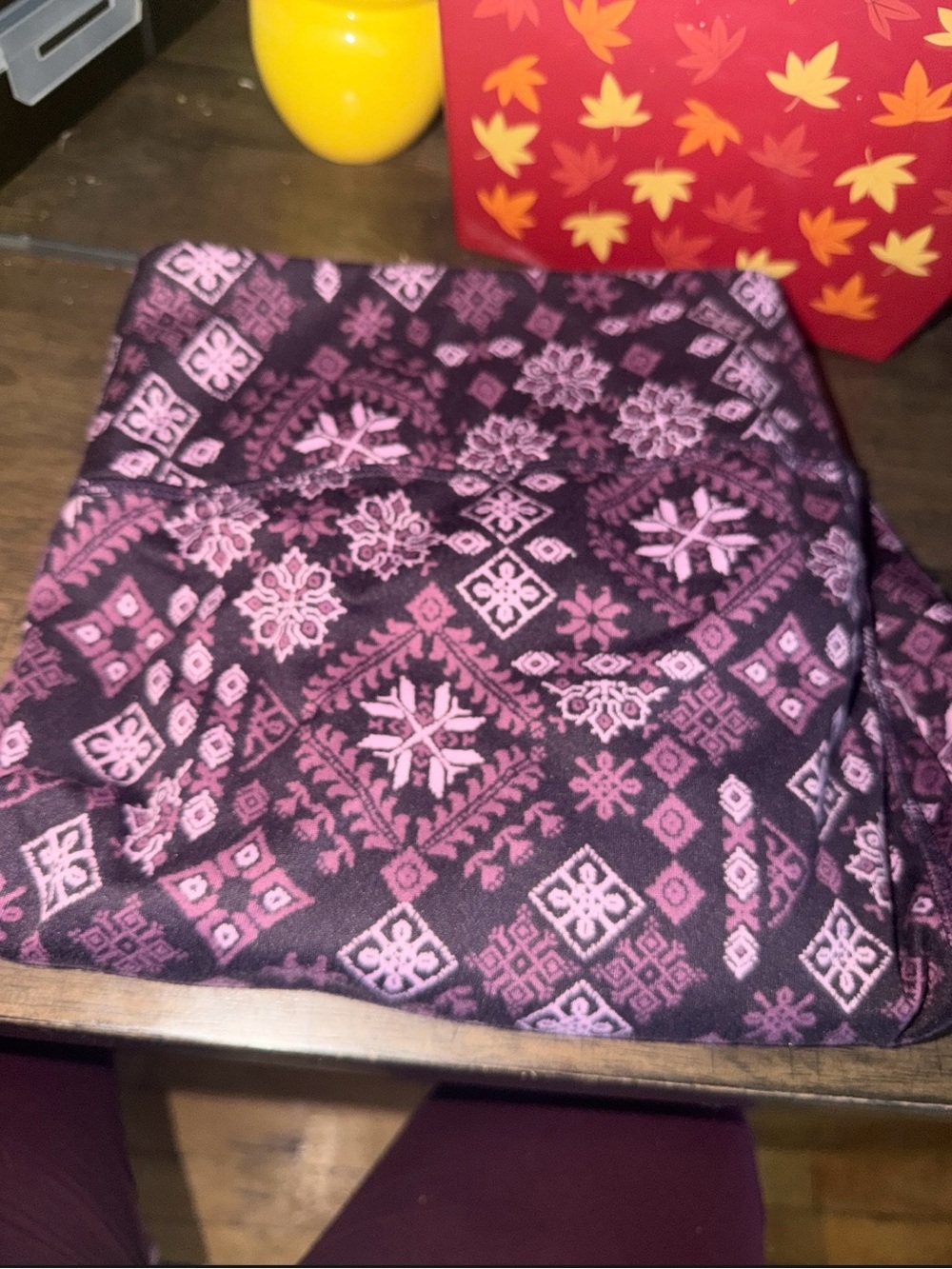 Champion Pink and Dark Plum Geometric Snowflake Throw